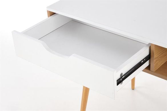 Стіл письмовий B-45 Halmar 120x60 Дуб Золотий / Білий фотографія