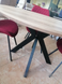 Стол раскладной TML-660 VETRO 120x120 Дуб Сонома
