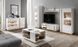 Витрина высокая Perfect Home Арко / Arco 1-дверная 1D1W/60 Белый глянец/дуб грандсон