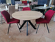 Стол раскладной TML-660 VETRO 120x120 Дуб Сонома