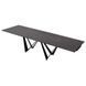 Стіл розкладний FJORD BLACK MARBLE КЕРАМІКА 200-300 см Concepto Чорний
