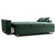 Диван 3-х местный бархатный MEBEL ELITE EMIL Velvet 230 см Зеленый