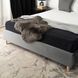 Ліжко оксамитове MEBEL ELITE BOND Velvet 160x200см Сірий