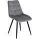 Стул бархатный MEBEL ELITE RIO Velvet, Серый фотография