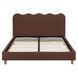 Ліжко двоспальне MEBEL ELITE IZMIR 160x200 см Рудий