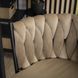 Барный стул бархатный MEBEL ELITE FLORES Velvet бежевый / черный