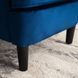Кресло мягкое бархатное MEBEL ELITE KLARIS 2 Velvet Синий