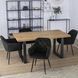 Стілець оксамитовий MEBEL ELITE VIKI Velvet чорний