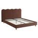 Ліжко двоспальне MEBEL ELITE IZMIR 160x200 см Рудий