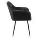 Стілець оксамитовий MEBEL ELITE VIKI Velvet чорний