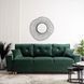 Диван 3-х местный бархатный MEBEL ELITE EMIL Velvet 230 см Зеленый