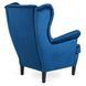 Кресло мягкое бархатное MEBEL ELITE KLARIS 2 Velvet Синий