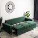 Диван 3-х местный бархатный MEBEL ELITE EMIL Velvet 230 см Зеленый