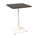 Стіл Ibiza Soft light Lovko 70x70 Білий метал/чорний