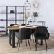 Стілець оксамитовий MEBEL ELITE VIKI Velvet чорний