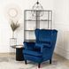 Кресло мягкое бархатное MEBEL ELITE KLARIS 2 Velvet Синий