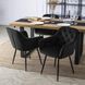 Стілець оксамитовий MEBEL ELITE VIKI Velvet чорний