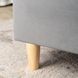 Ліжко оксамитове MEBEL ELITE BOND Velvet 160x200см Сірий