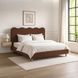 Кровать двуспальная MEBEL ELITE IZMIR 160x200 см Рыжий фотография