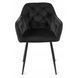 Стілець оксамитовий MEBEL ELITE VIKI Velvet чорний