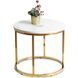 Журнальный столик CLIFF MEBEL ELITE 53x53 Белый мрамор