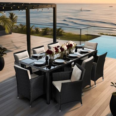 Комплект садовой мебели MEBEL ELITE POMONA Черный