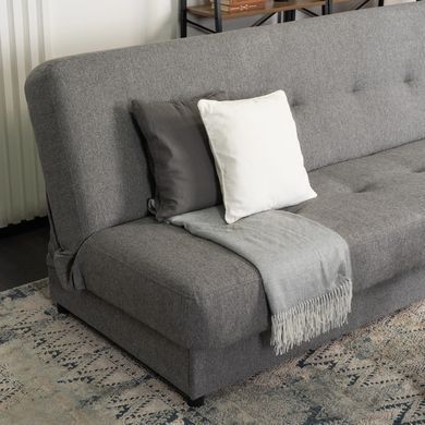 Диван MEBEL ELITEARUBA 188 см Сірий фотографія