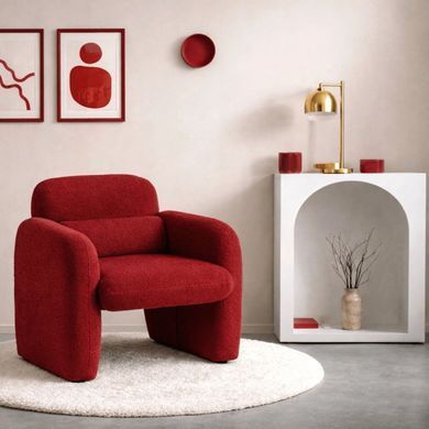 Крісло MEBEL ELITE TOGO Бордо Букле фотографія