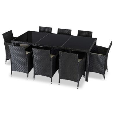 Комплект садовой мебели MEBEL ELITE POMONA Черный