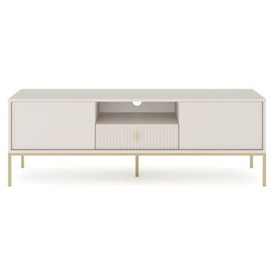 ТВ Тумба MEBEL ELITE MARCOS 154 Кашемір/Золото фотографія