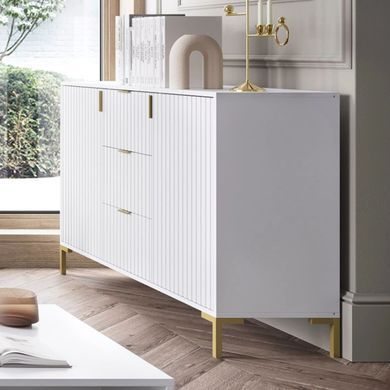Комод MEBEL ELITE TORELLO 130 Белый фотография