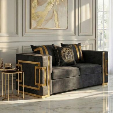 Диван MEBEL ELITE PALLAZO 2S Черный фотография