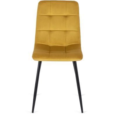 Стул бархатный MEBEL ELITE PERU Velvet, Горчица фотография