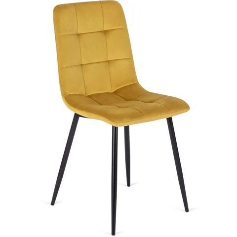 Стул бархатный MEBEL ELITE PERU Velvet, Горчица фотография