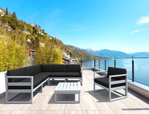 Комплект мебели для террасы Siesta Onto Mykonos Lounge Corner Set White Белый