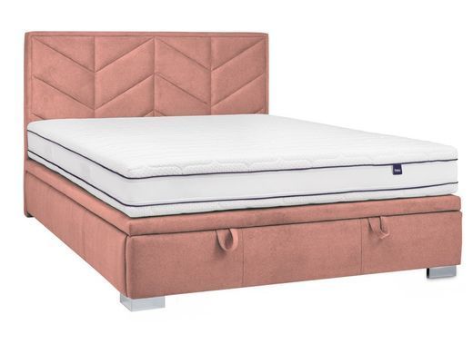 Кровать Morena Velvet Signal 160x200 Антично-розовый фотография