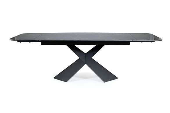Стол Обеденный AVANGARD II Signal 160(240)X95 Черный Мрамор / Черный фотография
