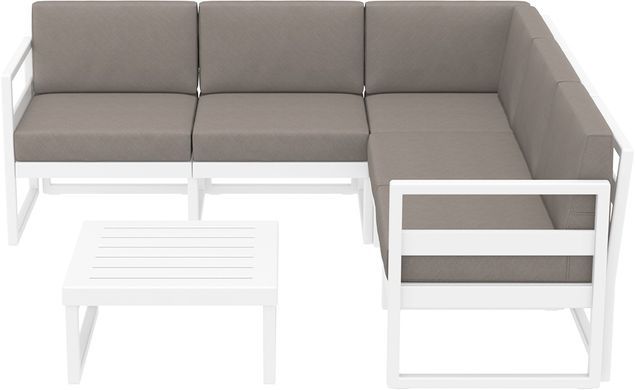 Комплект мебели для террасы Siesta Onto Mykonos Lounge Corner Set White Белый