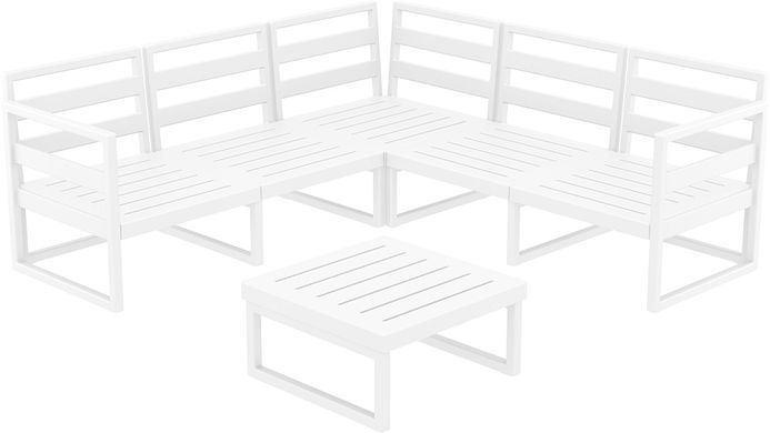 Комплект мебели для террасы Siesta Onto Mykonos Lounge Corner Set White Белый