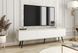 Тумба під телевізор Perfect Home Оро / Oro 3-дверна з чорними ніжками RTV175 Білий фотографія