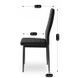 Стілець оксамитовий MEBEL ELITE NARIS Velvet Чорний