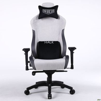 Комп'ютерне крісло VR Racer Textile Halk AMF Сірий - чорний фотографія