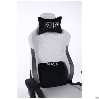 Комп'ютерне крісло VR Racer Textile Halk AMF Сірий - чорний фотографія