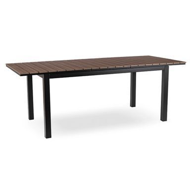 Стіл Розкладний обідній ARGOS MEBEL ELITE 160(260)х90 Горіх/чорний фотографія