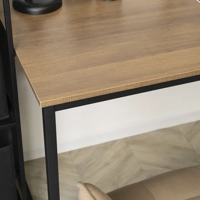 Письмовий стіл MEBEL ELITE ROSS 120 см Горіх / чорний фотографія