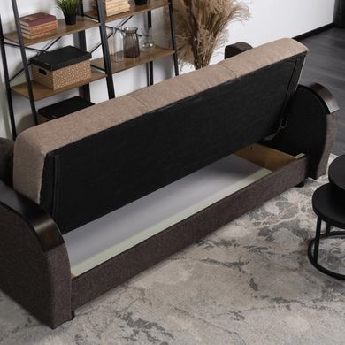 Диван MEBEL ELITE BLOOM 210 см Коричневий фотографія