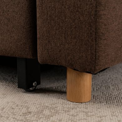 Крісло розкладне MEBEL ELITE SOLOR тканина Коричневий фотографія