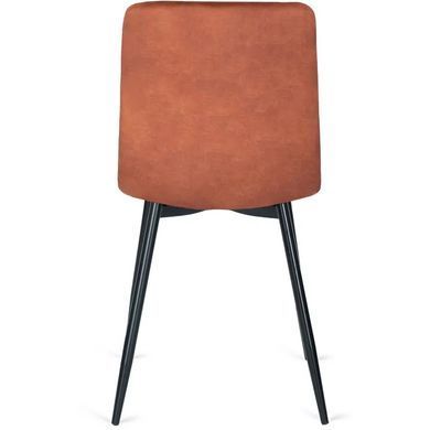 Стілець оксамитовий MEBEL ELITE PERU Velvet, Рудий фотографія
