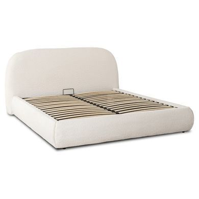Ліжко двоспальне MEBEL ELITE ROSSO 160x200 см Кремовий фотографія