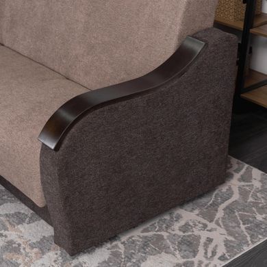 Диван MEBEL ELITE BLOOM 210 см Коричневий фотографія
